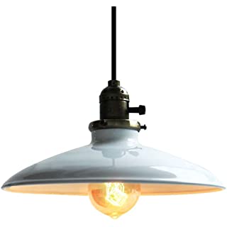 lampara de techo blanca industrial 01