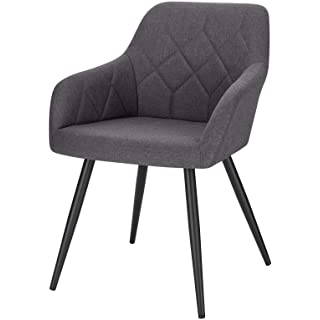 silla estilo industrial de metal  tapizada 05