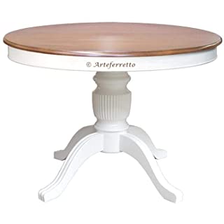 mesa redonda estilo industrial para salon comedor 10